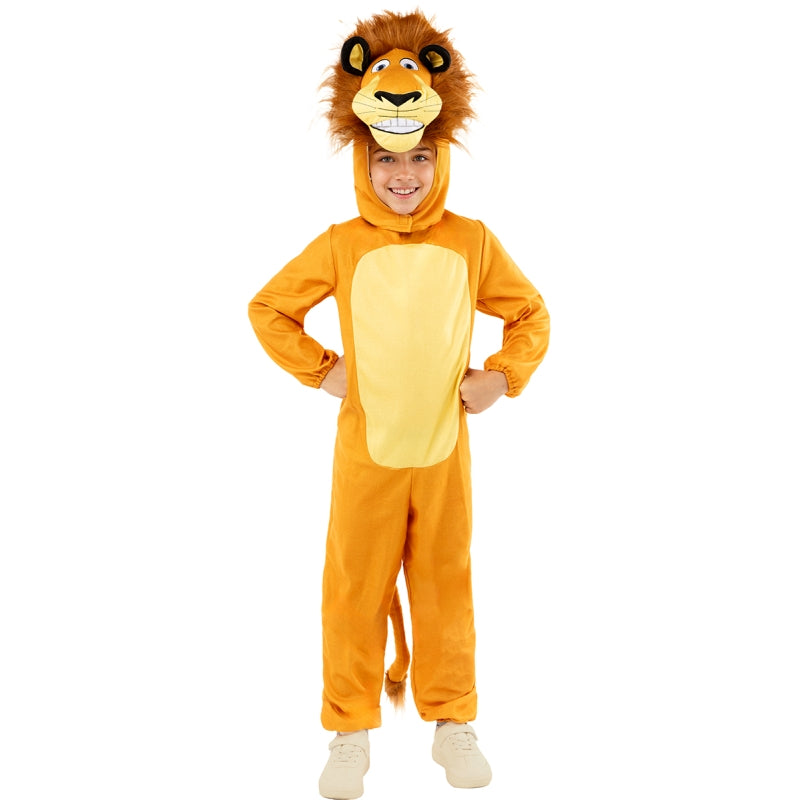Disfraz de Alex el León de Madagascar para niño Bis 2