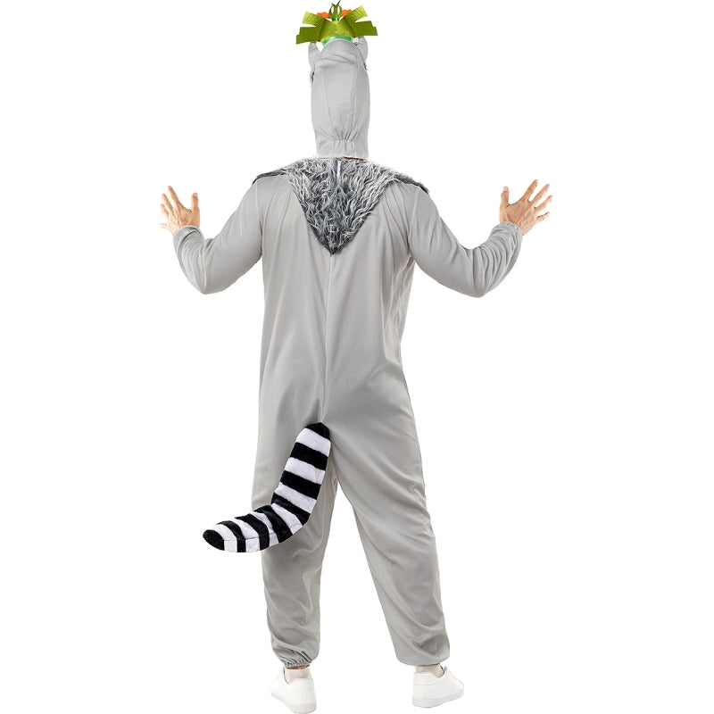 Disfraz de Rey Julien de Madagascar para hombre Espalda