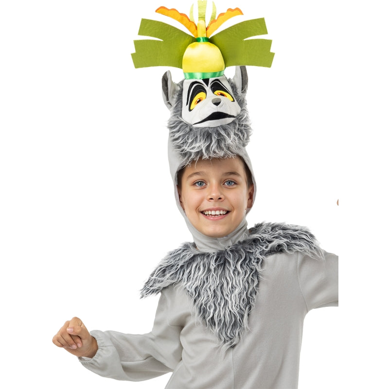 Disfraz de Rey Julien de Madagascar para niño Detalle