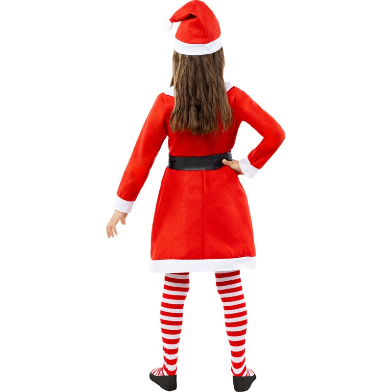 Disfraz de Mamá Noel para niña Espalda