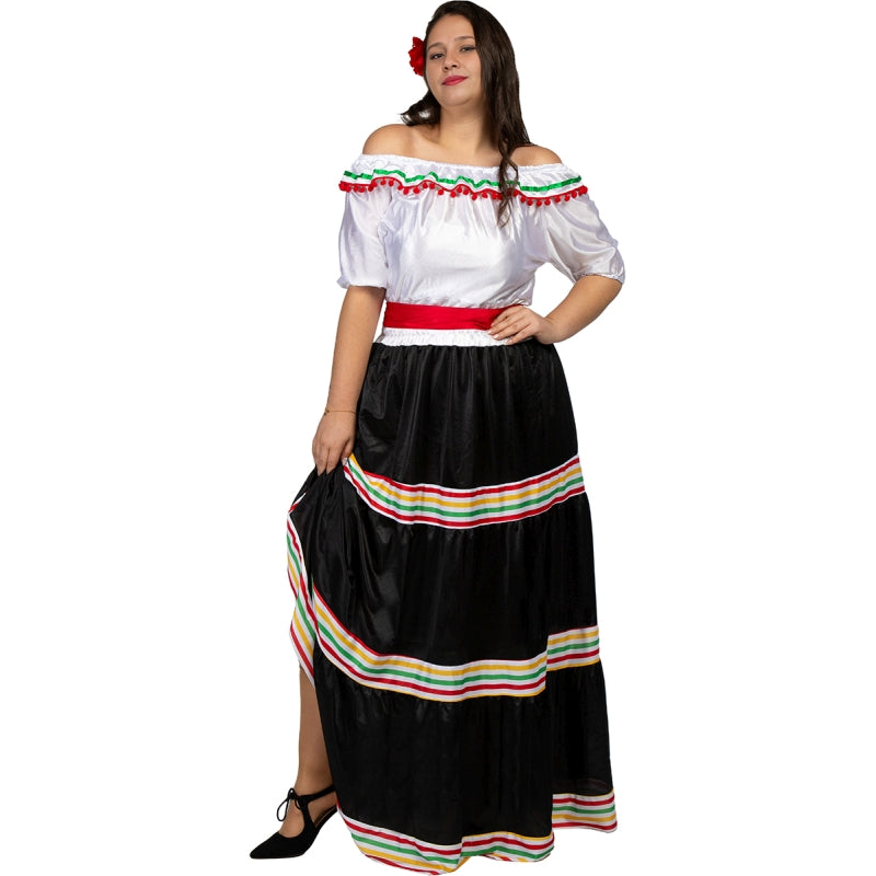 Disfraz de Mexicana Adelita para mujer Perfil Talla Grande