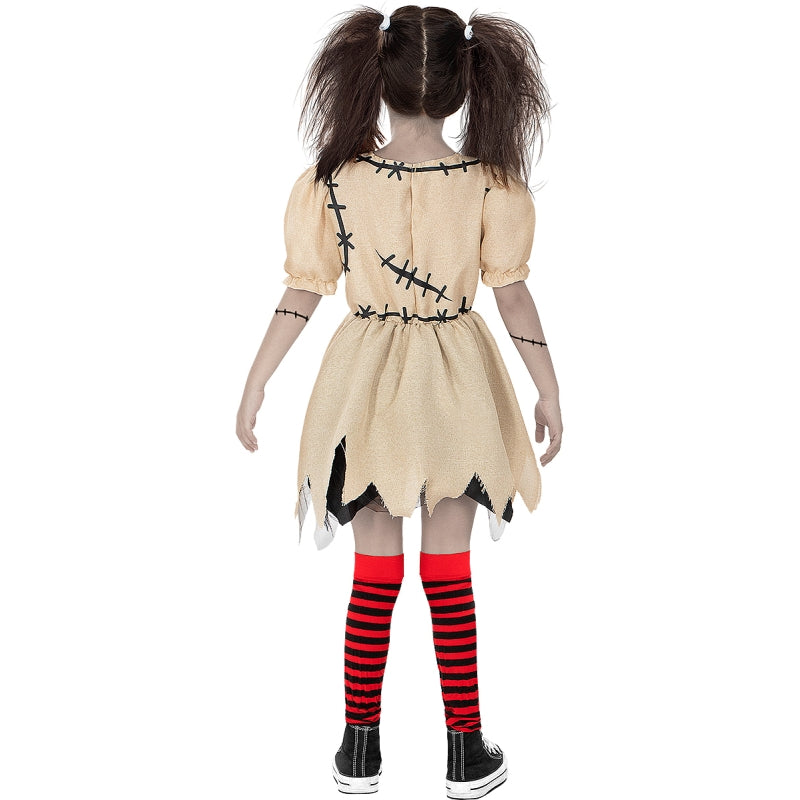 Disfraz de Muñeca Ritual Vudú para niña Espalda
