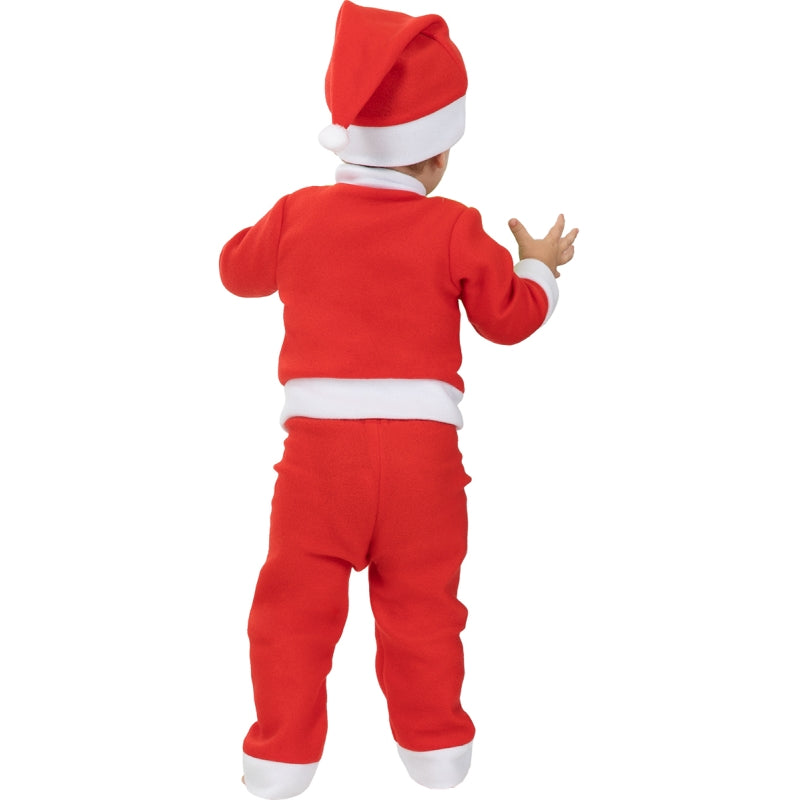 Disfraz de Papá Noel Clásico para bebé Espalda