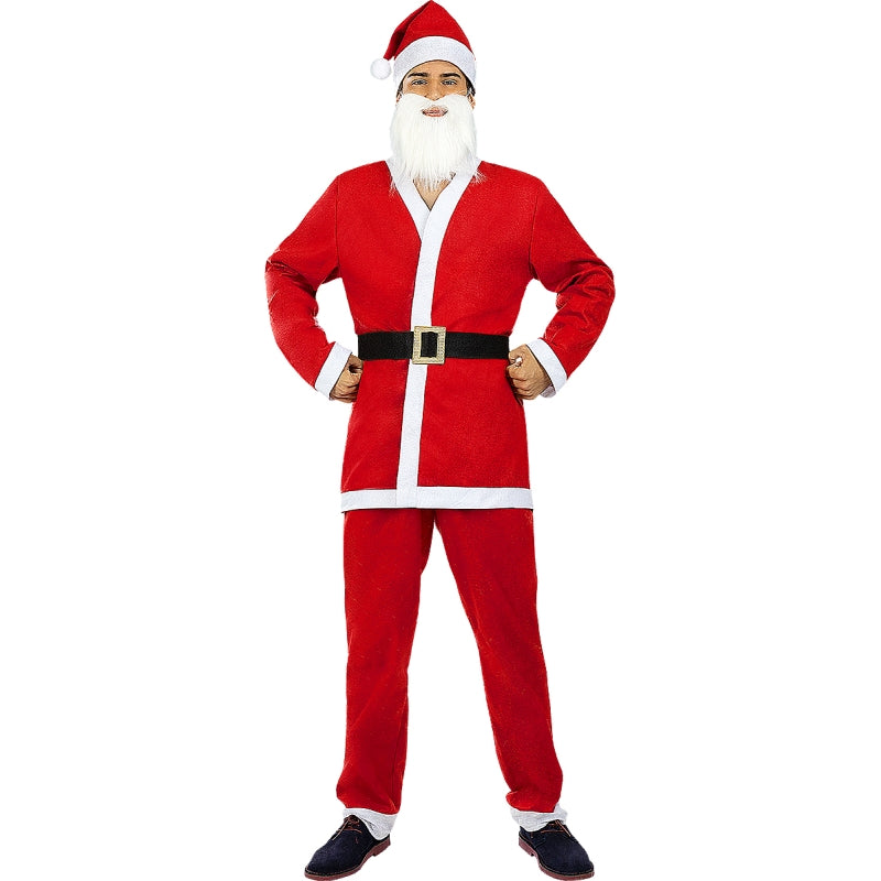 Disfraz de Papá Noel Rojo para hombre
