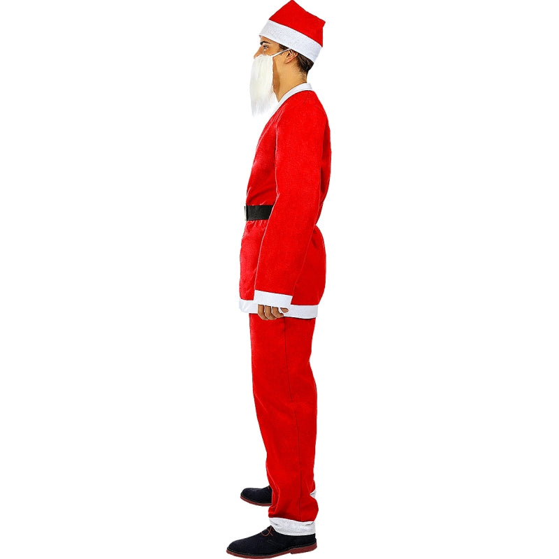 Disfraz de Papá Noel Rojo para hombre Perfil
