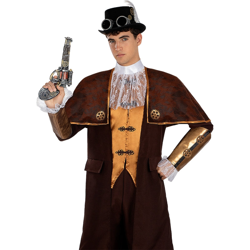 Disfraz de Steampunk elegante para hombre Detalle