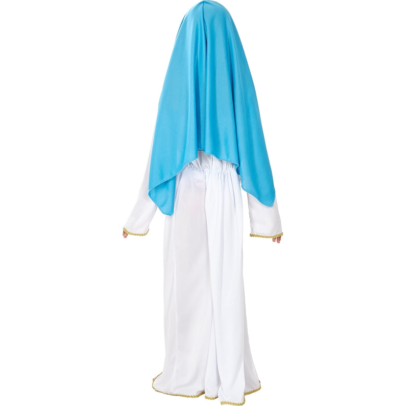 Disfraz de Virgen María para niña Espalda