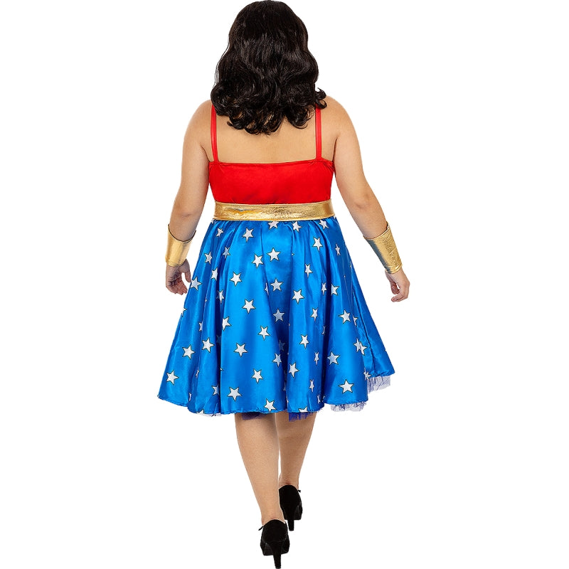 Disfraz de Wonder Woman Clásico para mujer Espalda Talla Grande