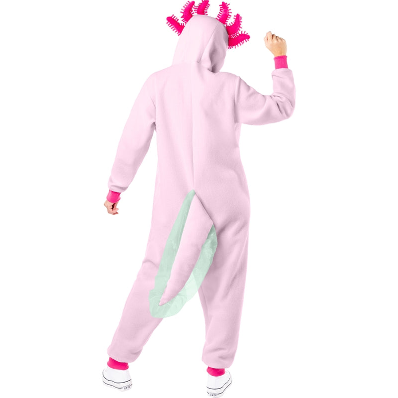 Disfraz de Ajolote Albino adulto unisex Espalda