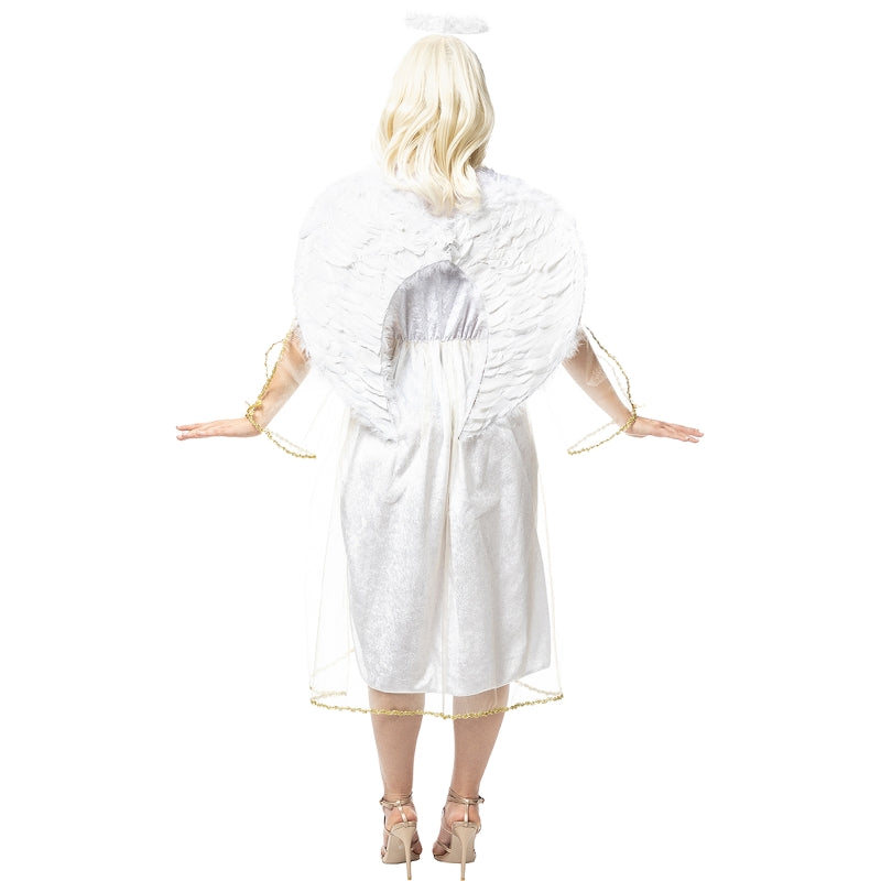 Disfraz de Ángel Deluxe para mujer Espalda