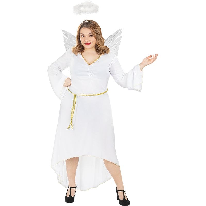 Disfraz de Ángel Blanco para mujer Bis