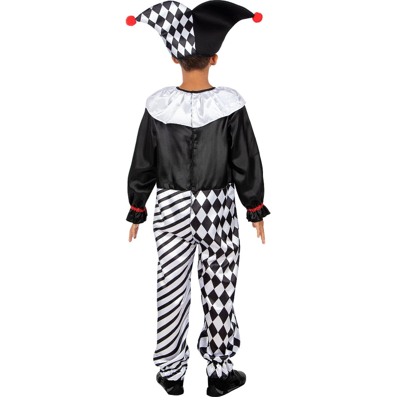 Disfraz de Arlequín Clásico para niño Espalda