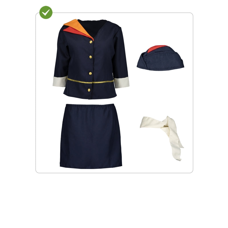 Disfraz de Azafata de Vuelo para mujer Contenido