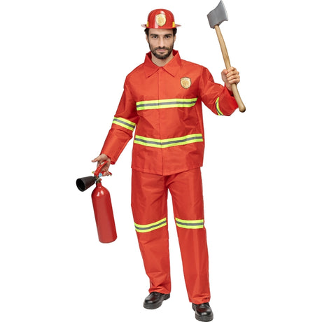 Disfraz de Bombero Militar de Emergencias adulto unisex