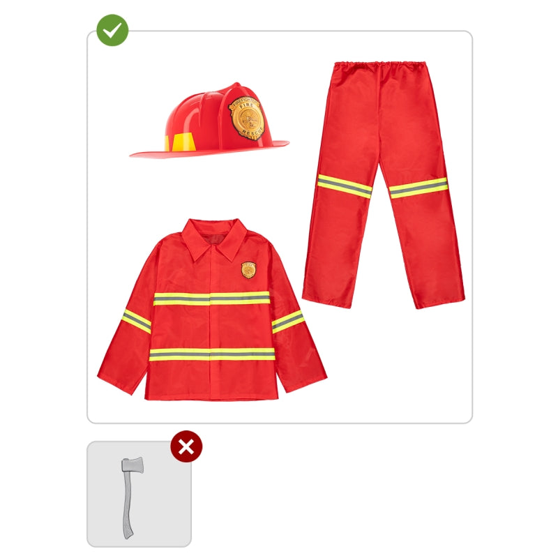 Disfraz de Bombero Militar de Emergencias adulto unisex Contenido