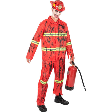 Disfraz de Bombero Zombie para hombre