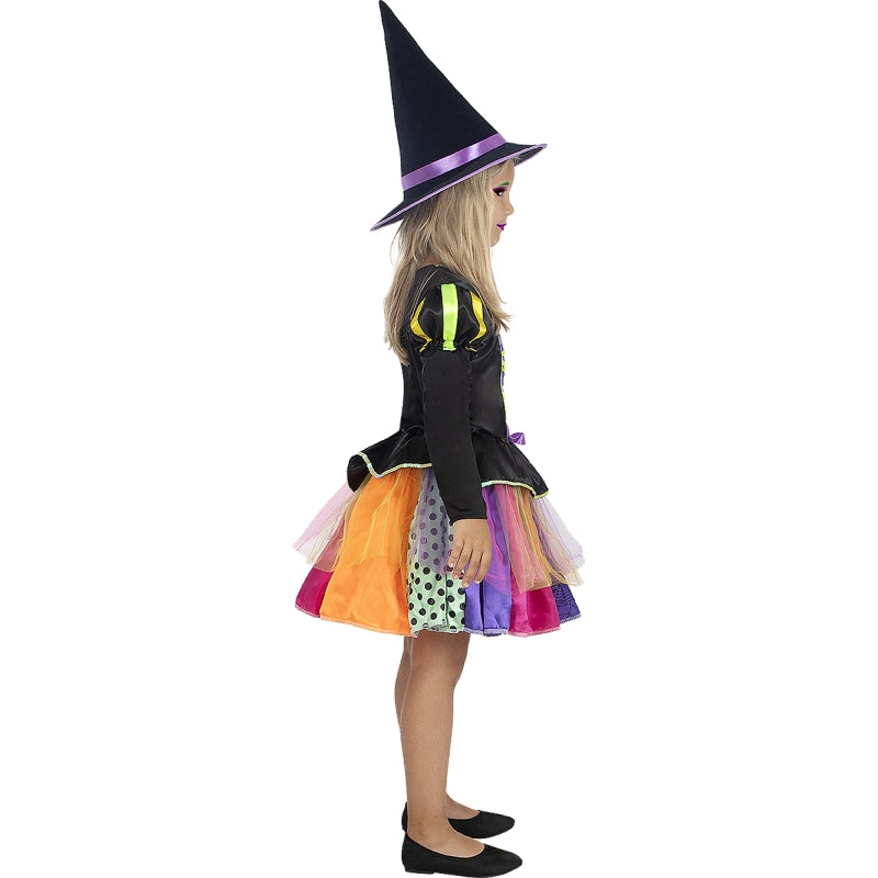 Disfraz de Chica Bruja Halloween para niña Perfil