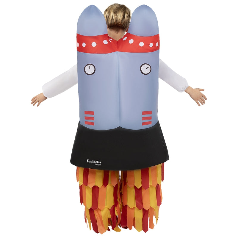 Disfraz de Cohete Hinchable infantil Espalda