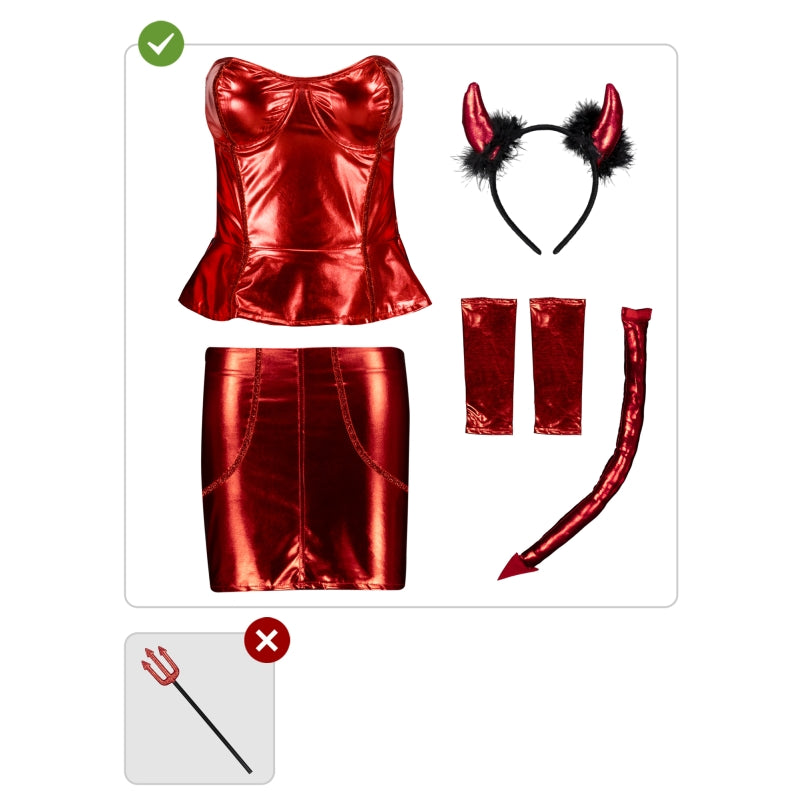 Disfraz de Diablesa Sexy para mujer Contenido