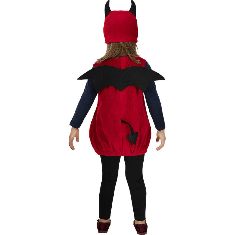 Disfraz de Diablo con ojos para niño Espalda