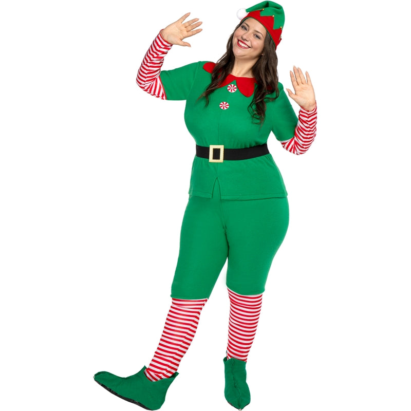 Disfraz de Elfa Navideña para mujer Bis