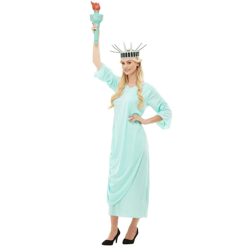 Disfraz de Estatua de la libertad América para mujer