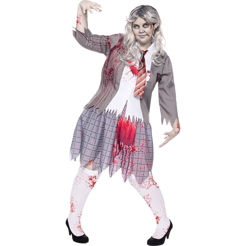 Disfraz de Colegiala Zombie para mujer Bis