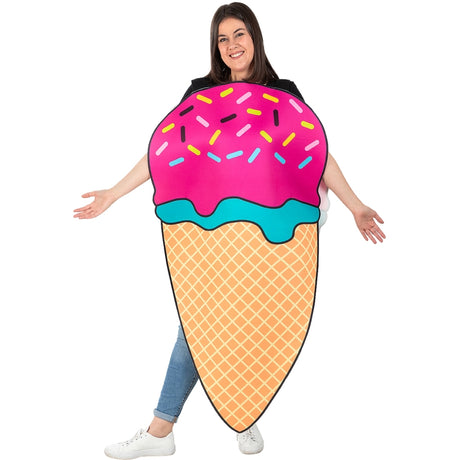 Disfraz de Helado de Fresa adulto unisex