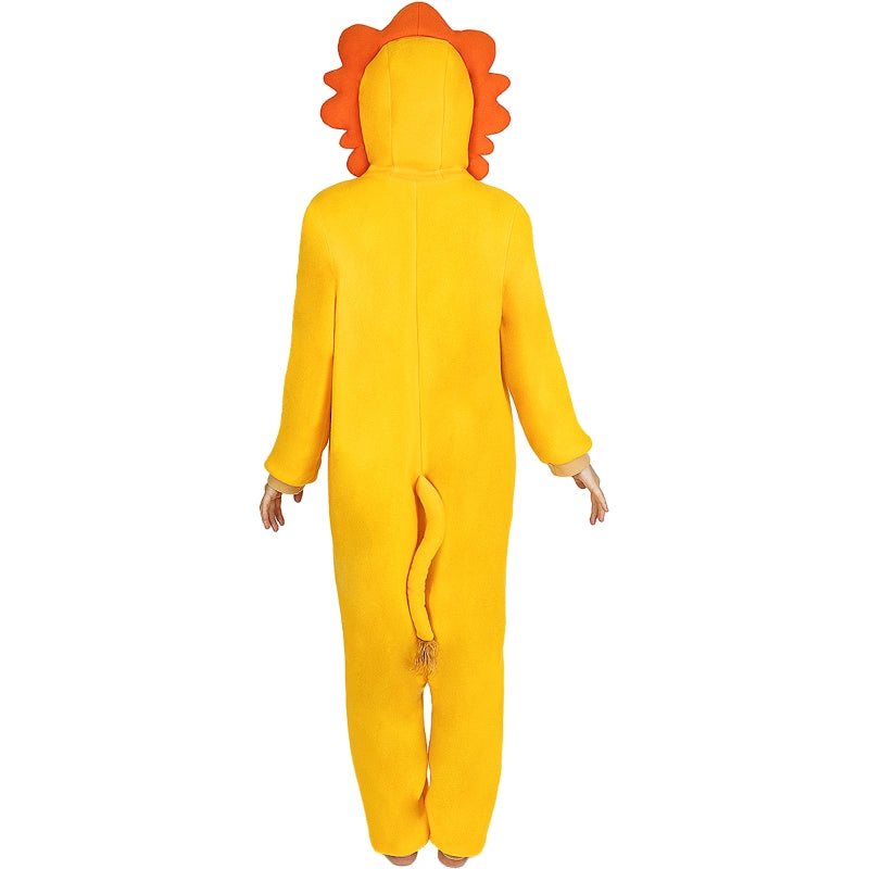 Disfraz de Pijama León Onesie adulto unisex Espalda