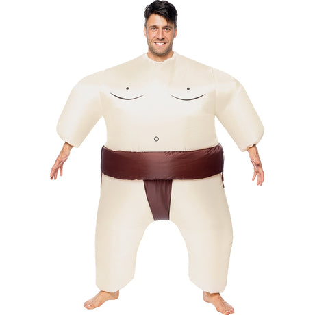 Disfraz de Guerrero Sumo Hinchable adulto unisex Bis