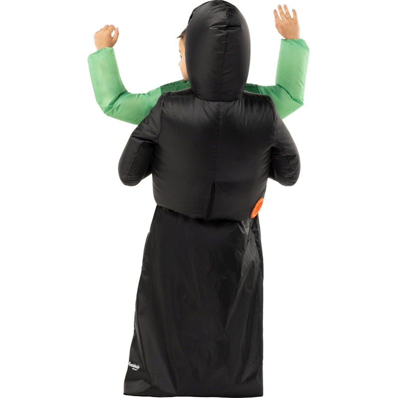 Disfraz de Muerte Hinchable para niño Espalda