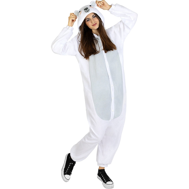 Disfraz de Pijama Oso Polar Onesie adulto unisex Bis