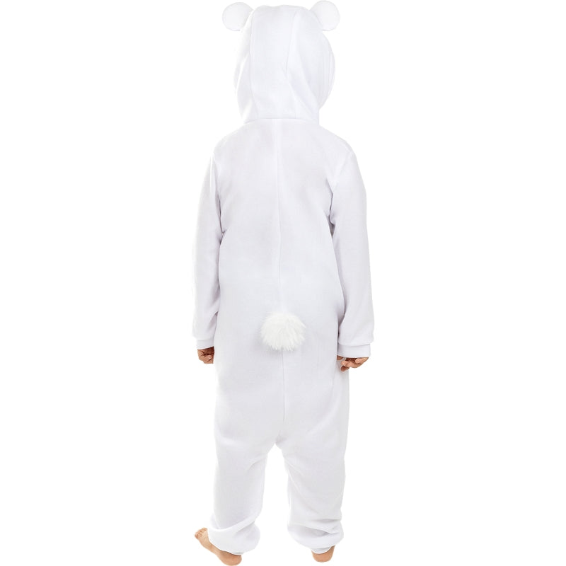 Disfraz de Oso Polar Onesie infantil Espalda