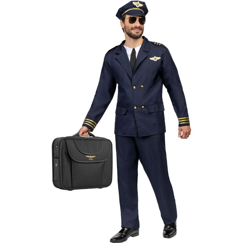 Disfraz de Piloto de Aviación para hombre Bis