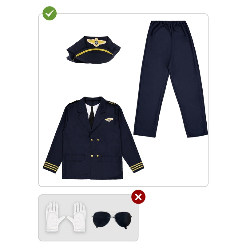 Disfraz de Piloto de Aviación para hombre Contenido