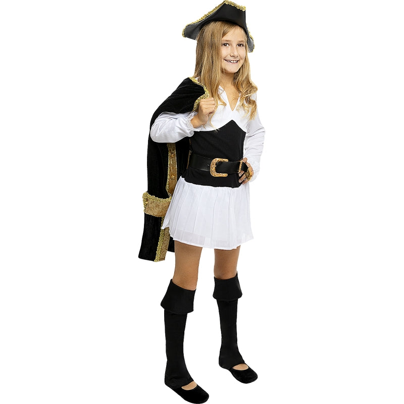 Disfraz de Pirata deluxe Colonial Collection para niña Bis