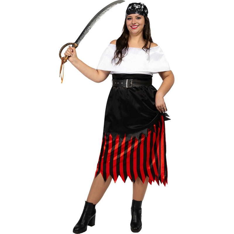 Disfraz de Pirata Colección Bucanero para mujer Talla Grade