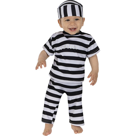 Disfraz de Prisionero para bebé Bis