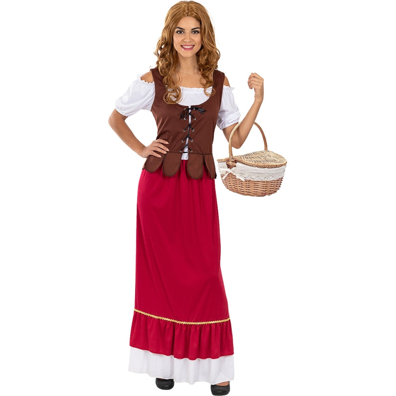 Disfraz de Tabernera Medieval Clásica para mujer Bis