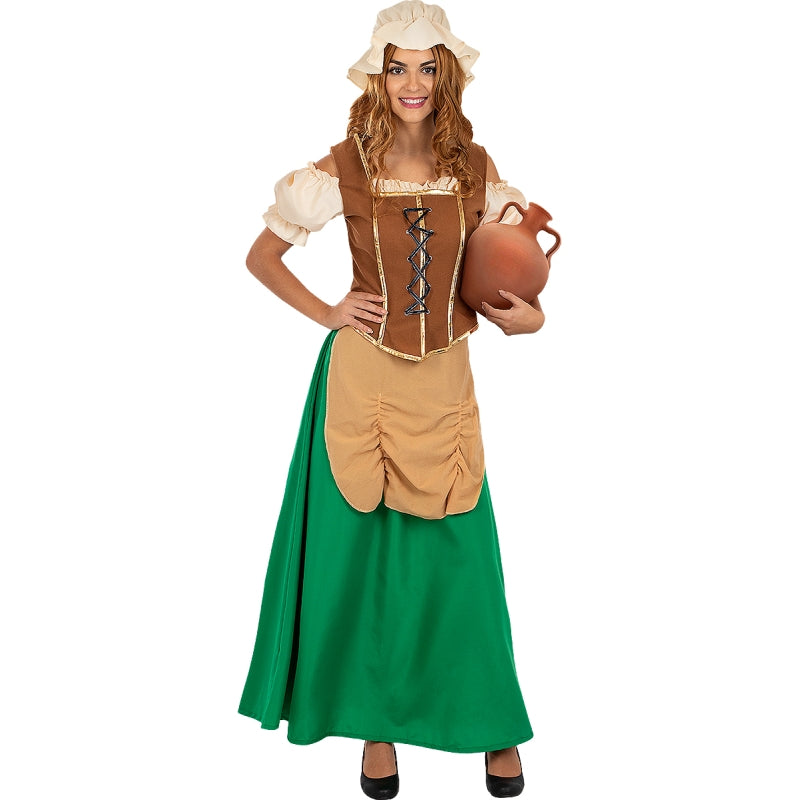 Disfraz de Tabernera época Medieval para mujer