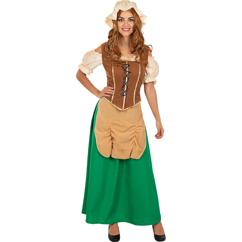 Disfraz de Tabernera época Medieval para mujer Bis