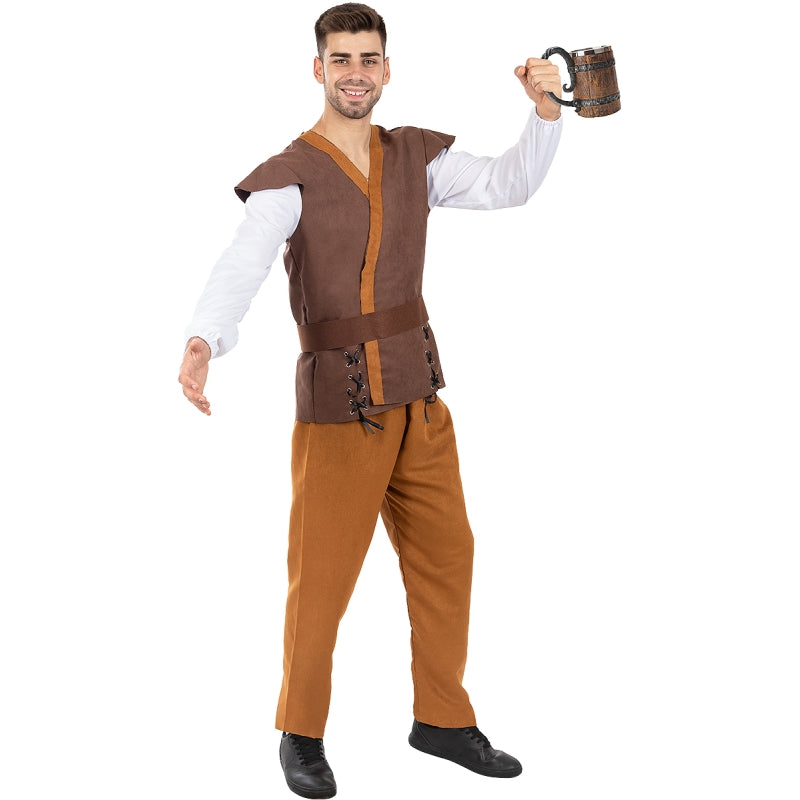 Disfraz de Tabernero Edad Media para hombre