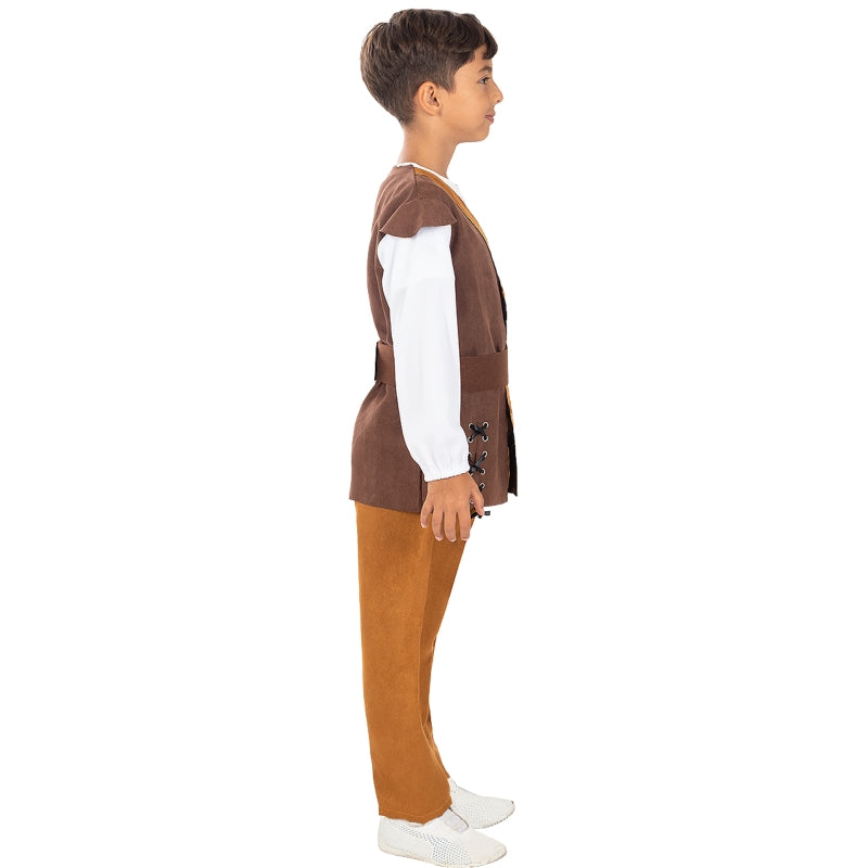 Disfraz de Tabernero de la Edad Media para niño Perfil