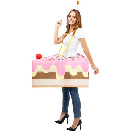 Disfraz de Pastel de Cumpleaños adulto unisex