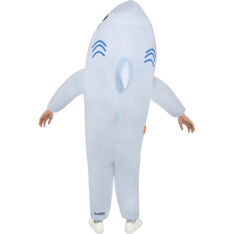 Disfraz de Tiburón Hinchable adulto unisex Espalda