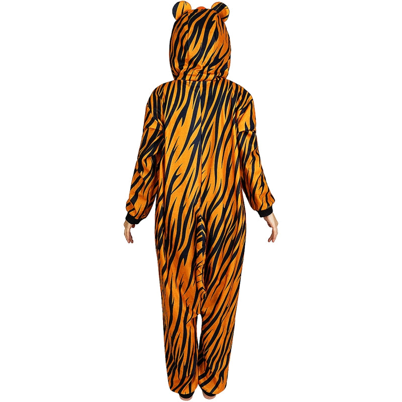 Disfraz de Pijama Tigre Onesie adulto unisex Espalda