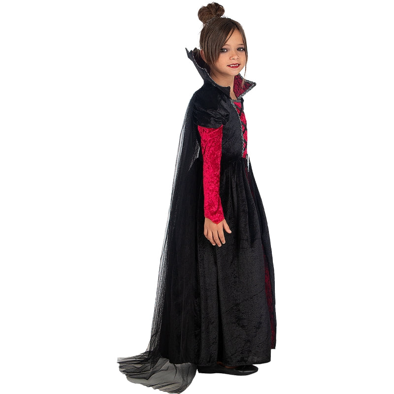 Disfraz de Vampiresa Gótica Lujo para niña Perfil