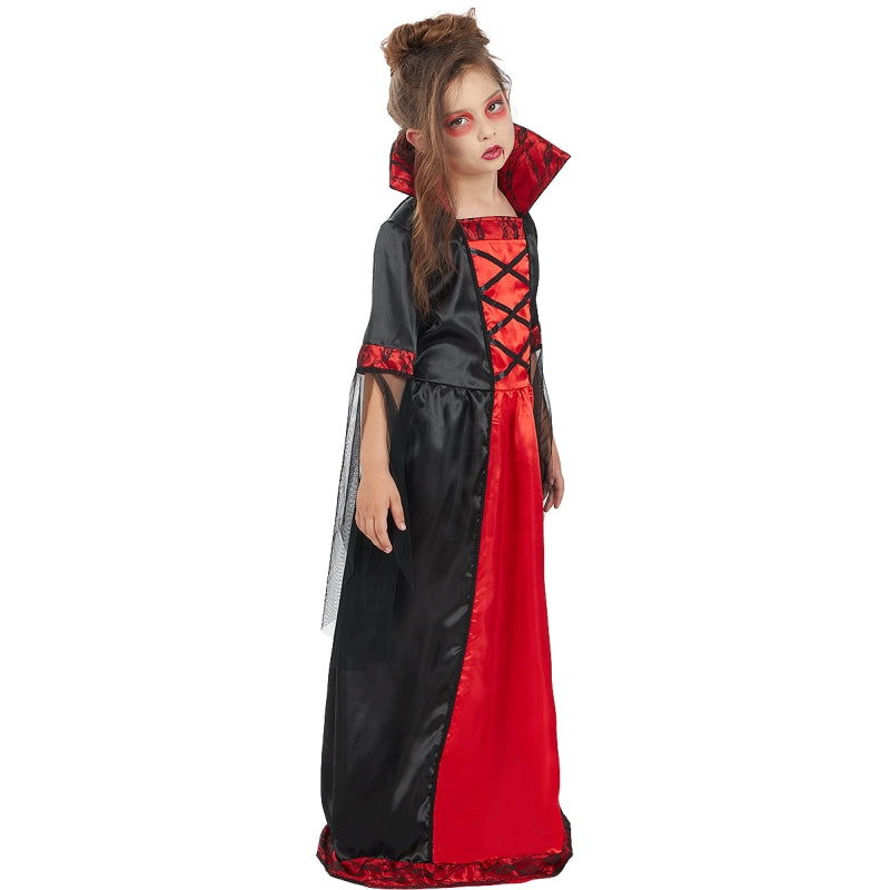 Disfraz de Vampiresa Roja para niña Perfil