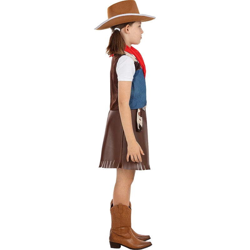 Disfraz de Vaquera para niña Perfil
