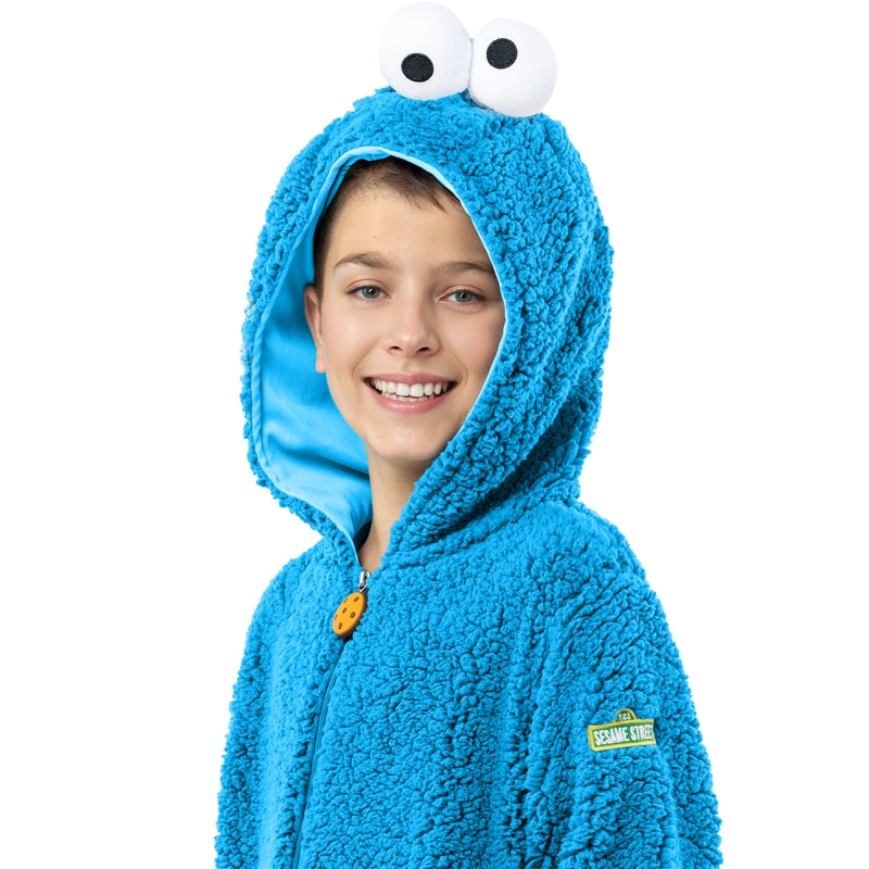 Disfraz de Monstruo de las Galletas de Barrio Sésamo infantil Detalle Bis